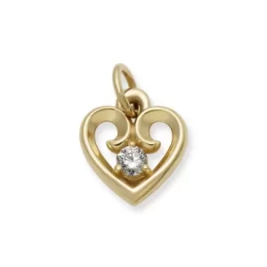 Avery Remembrance Heart Birthstone Charm