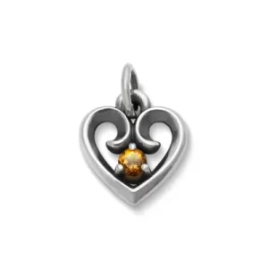 Avery Remembrance Heart Birthstone Charm