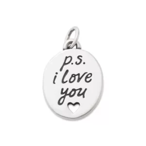 "P.S. I Love You" Charm
