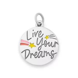 Enamel Live Your Dreams Charm