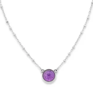 Sculpted Daisy Layered Gemstone Necklace