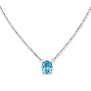 Oval Gemstone Necklace