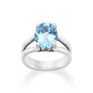 Oval Gemstone Ring