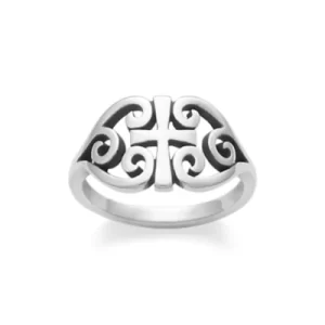 Scroll Cross Ring