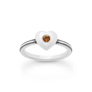 Keepsake Heart Birthstone Ring
