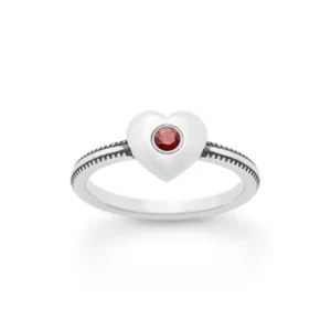 Keepsake Heart Birthstone Ring