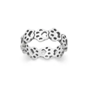 Connected Paw Prints Ring